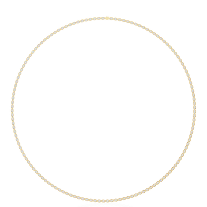 6.20 Ct Oval Cut Lab Grown And Natural Diamond Channel Set Unique Art Deco Tennis  Necklace For Annivary