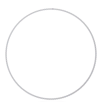 6.20 Ct Oval Cut Lab Grown And Natural Diamond Channel Set Unique Art Deco Tennis  Necklace For Annivary