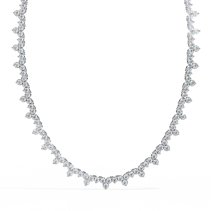 Round Cut 6.61 Ct Lab Grown And Natural Vintage Antique Bridesmaid Diamond Necklace