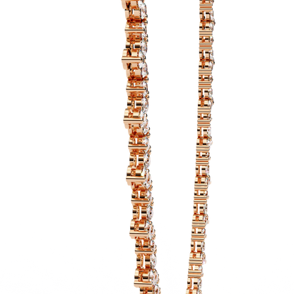 Round Cut 6.61 Ct Lab Grown And Natural Vintage Antique Bridesmaid Diamond Necklace