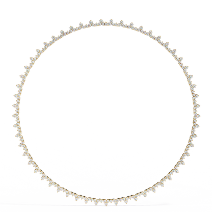 Round Cut 6.61 Ct Lab Grown And Natural Vintage Antique Bridesmaid Diamond Necklace