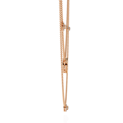 Round Cut Lab grown & Natural  Diamond Halo Style Dainty Simple Daily Wear Multi Layer Necklaces For birthday Surprise Gift