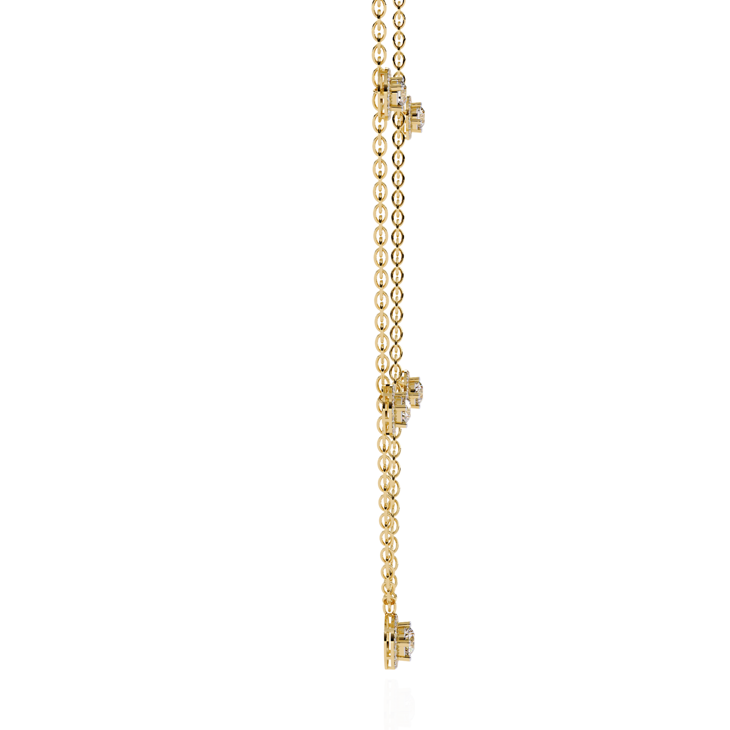 Stunning 4.72 Ct Round Cut Lab Grown Diamond Halo Style Elegant Party Wear Necklace