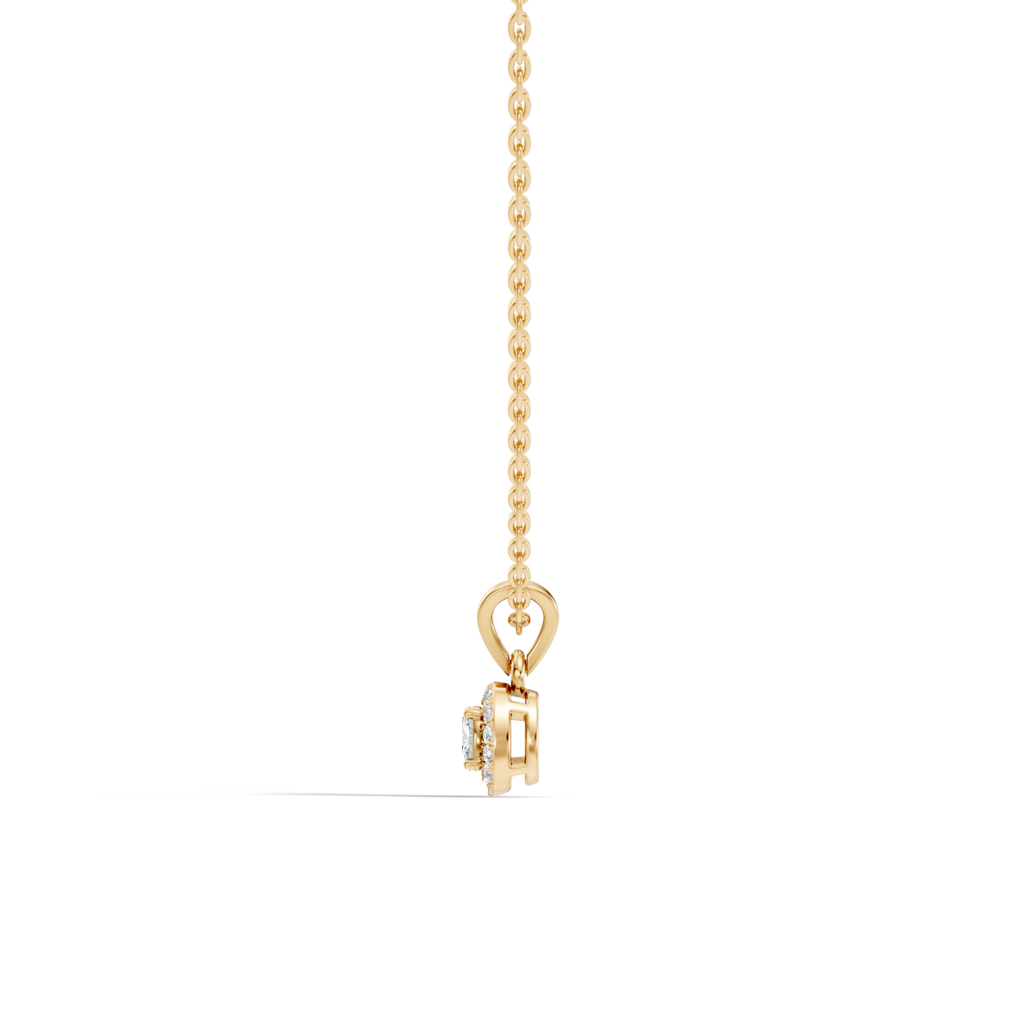 Classic Oval Cut Diamond Anniversary Pendant in 14K Solid White Gold Gift for Her - HIGHCARAT DIAMONDS