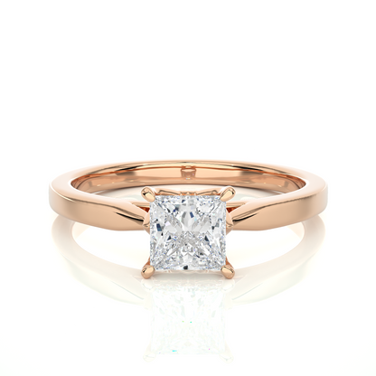 Princess Cut Lab Diamond Wedding Ring