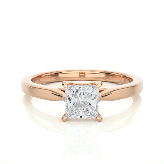 Princess Cut Lab Diamond Wedding Ring