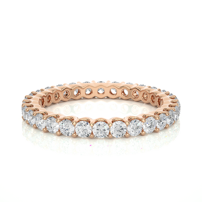 1.20 Ct Round Shaped Colorless Lab Grown & Natural Diamond Eternity Band Ring  For Wedding And Also Using Wear Using Unisex