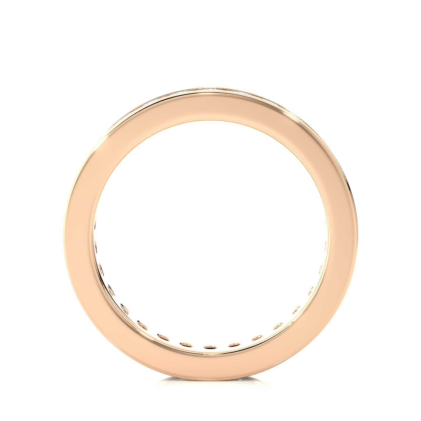 Round 1.20 Ct Lab Grown Diamond Channel Set Full Eternity Band Stunning and Symbolic Anniversary Jewelry for Her