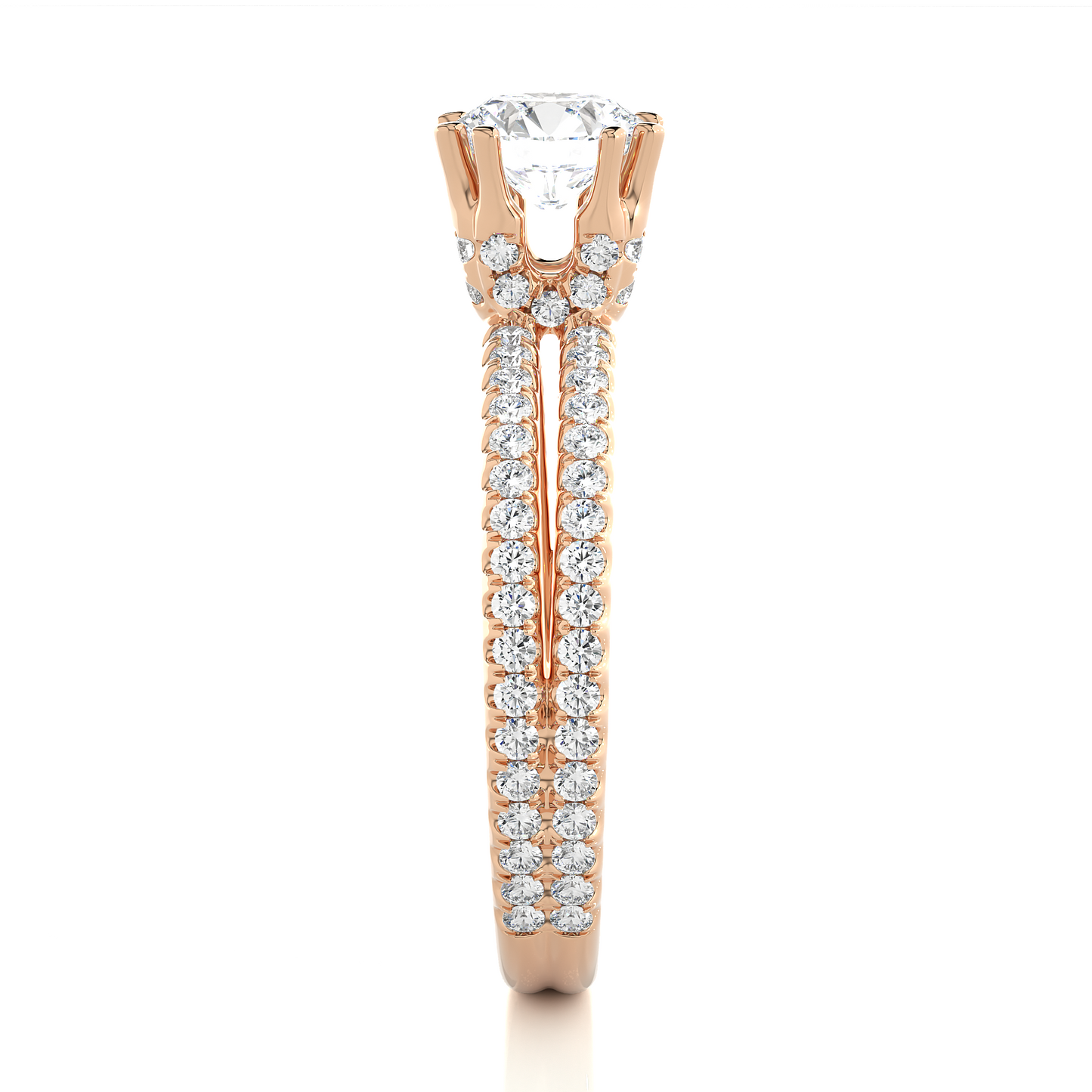 1.32 CT Round Lab Diamond Solitaire Ring 10k Solid White Gold Engagement & Wedding Bridal Set  Luxury Promise Ring