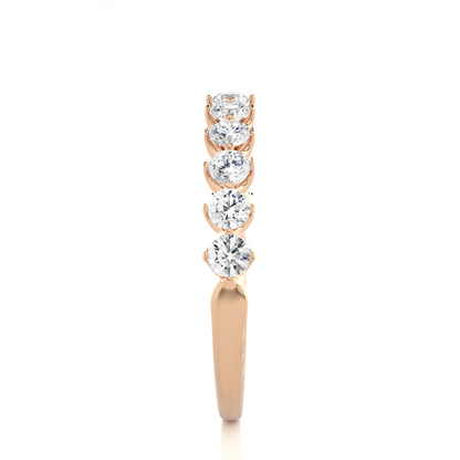 Round Lab-Grown Diamond Bezel Set Full Eternity Wedding Band Ethical & Elegant