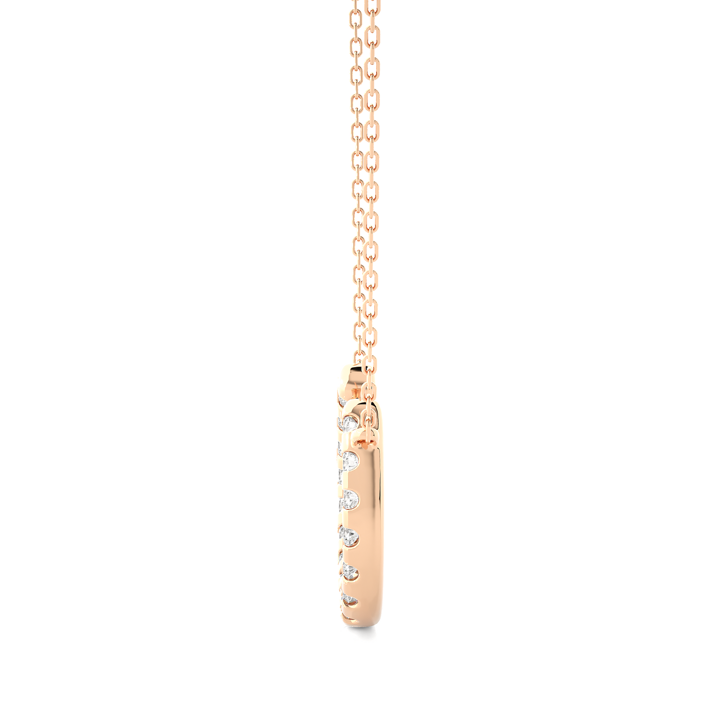 0.26 CT Dazzle U Alphabet Pendant For Women's In Labgrown And Natural Diamonds