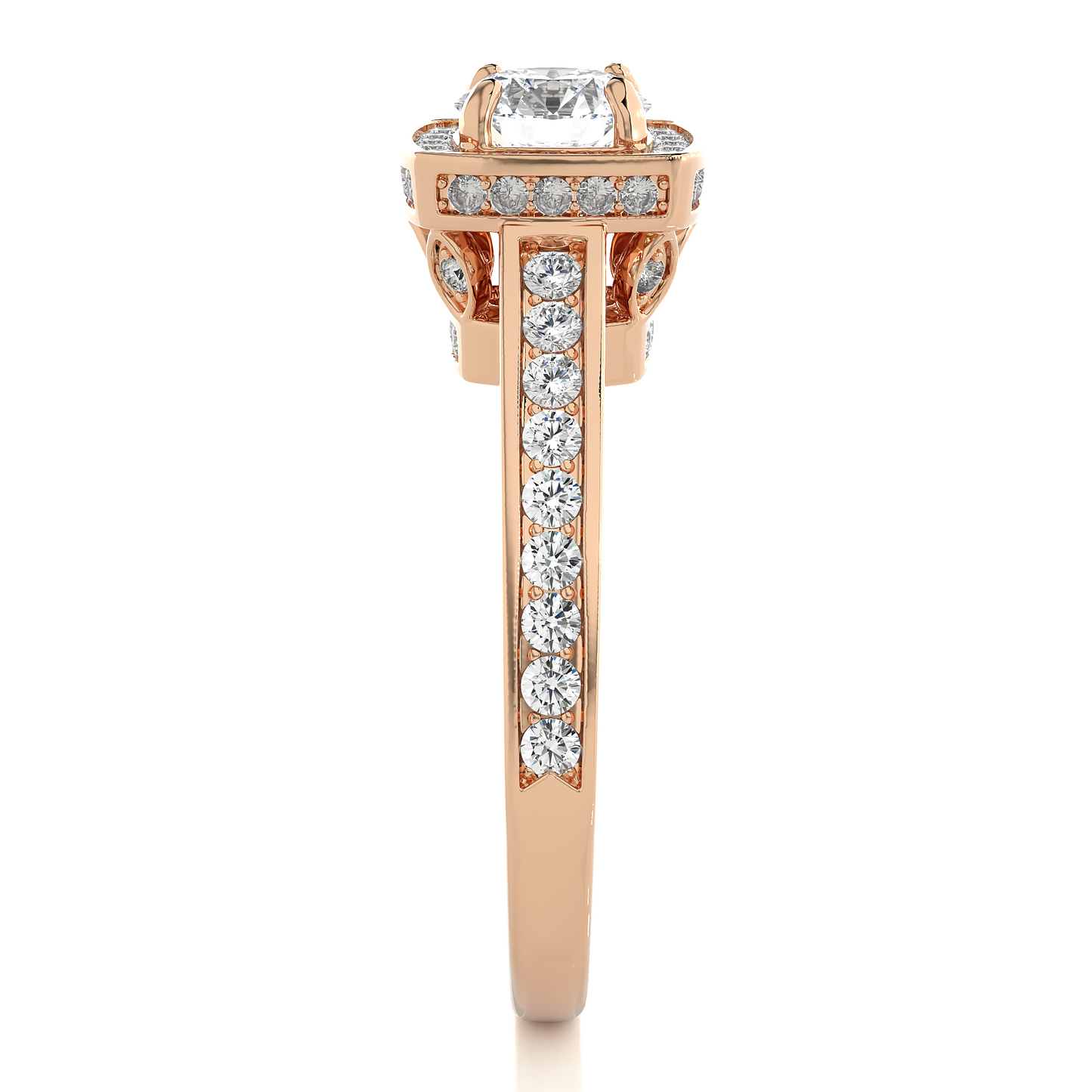 1.41 Carat Round Lab Grown Diamond Ring For her 14-18 K Solid Gold Accented Perfect for Wedding Ring