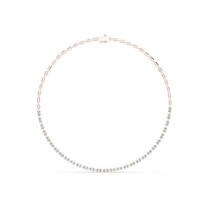 6.09 Ct Emerald Cut Lab grown Diamond 18k Solid Gold Stunning Fabulous Diamond Necklace For Her