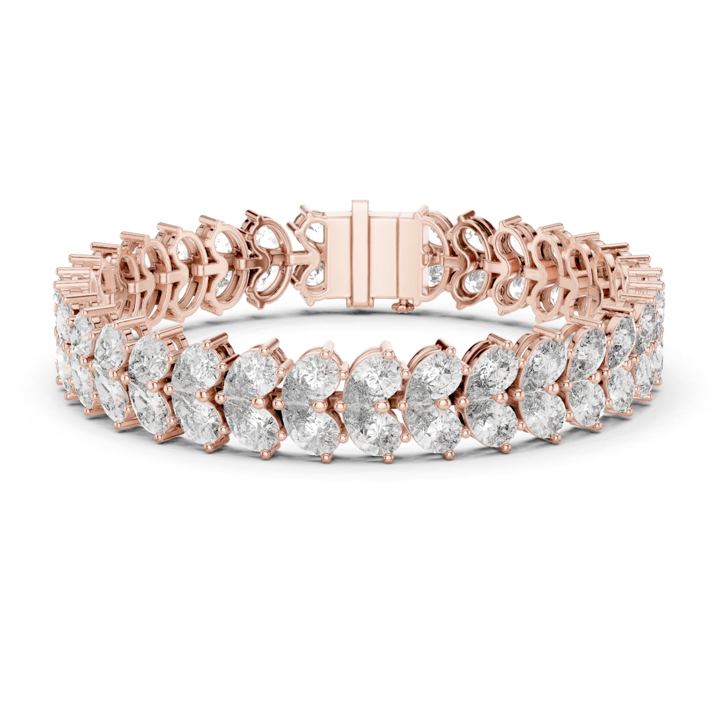 17.58 CT  pear Cut Top Grade Diamond Unique Simple Delicate Cluster Tennis Bracelet Gift For Her