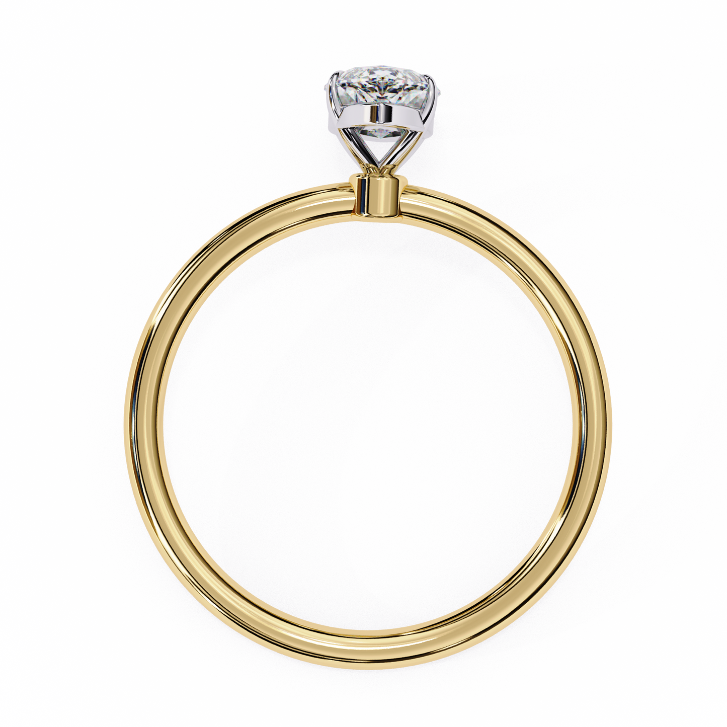 Lab Grown Marquise Cut Diamond 6 Pave Set Diamond Solitaire Vintage Ring For Anniversary Gift