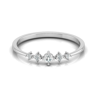 0.12 CT Elegant Round Diamond Band Ring For Her Perfect For Daily Sparkle