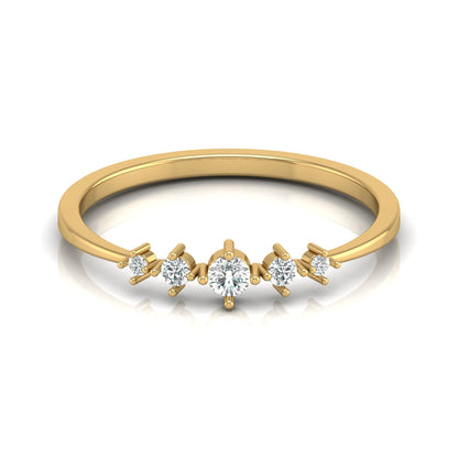 0.12 CT Elegant Round Diamond Band Ring For Her Perfect For Daily Sparkle