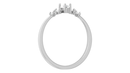 0.16 CT Round And Marquise Lab OR Natural Diamond Band Ring Anniversary Special