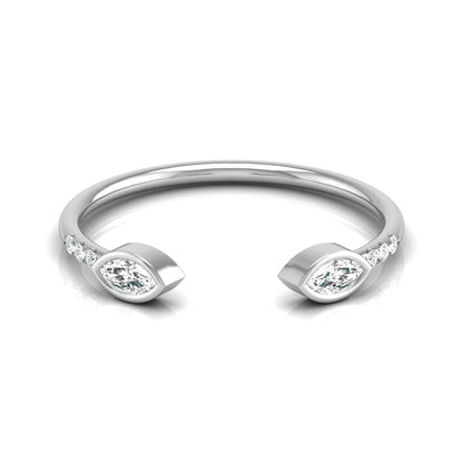 Stunning Marquise Or Round Diamond Wedding Band Ring Elegant Gift for Someone Special