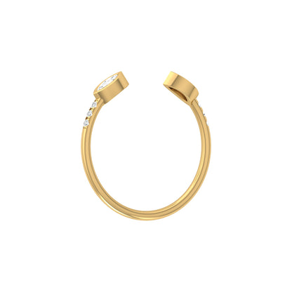 Stunning Marquise Or Round Diamond Wedding Band Ring Elegant Gift for Someone Special