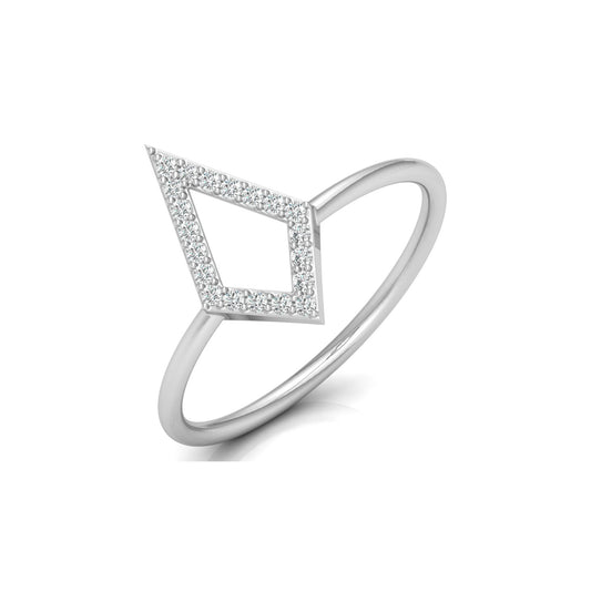 Kite Style Classic Round Diamond Wedding Band Ring For Women's in 14KT Solid Gold