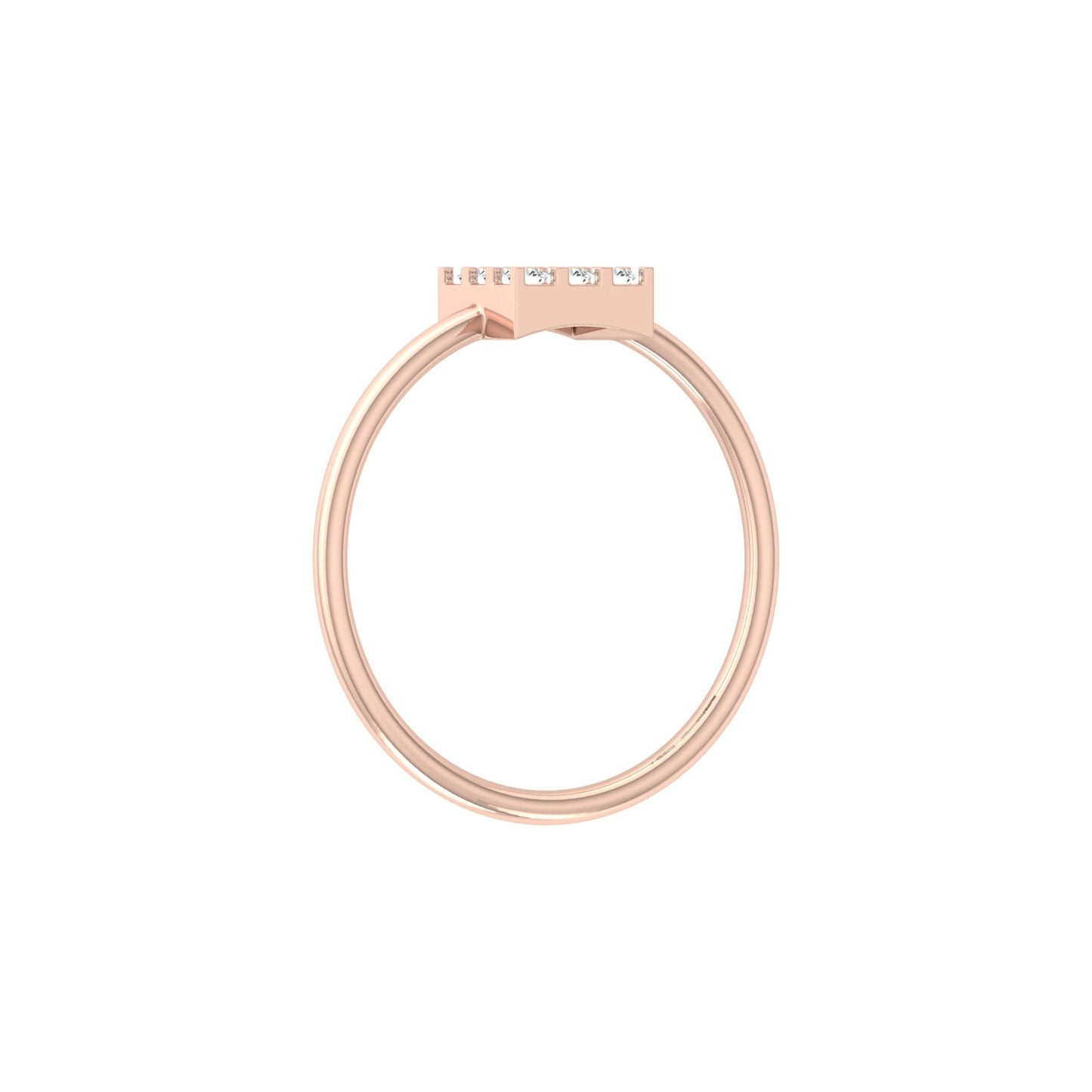 Unisex Diamond Ring for Wedding and Special Occasions 18K Solid Gold