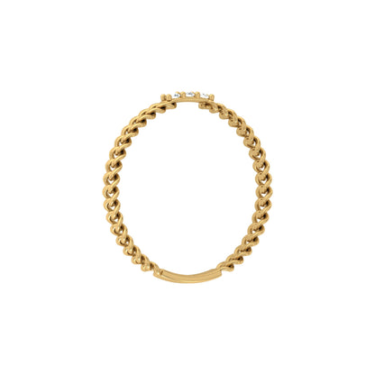 14 KT Solid Gold Round Cut Gender-Neutral Diamond Rings Unisex Bands For Modern Style