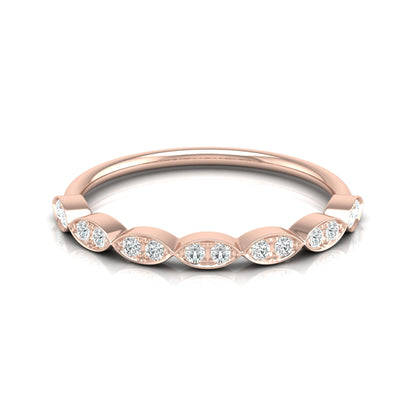 Lab-grown Diamond Half Eternity Wedding Set Ring Bridal Jewelry Gift