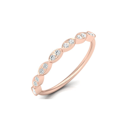 Lab-grown Diamond Half Eternity Wedding Set Ring Bridal Jewelry Gift