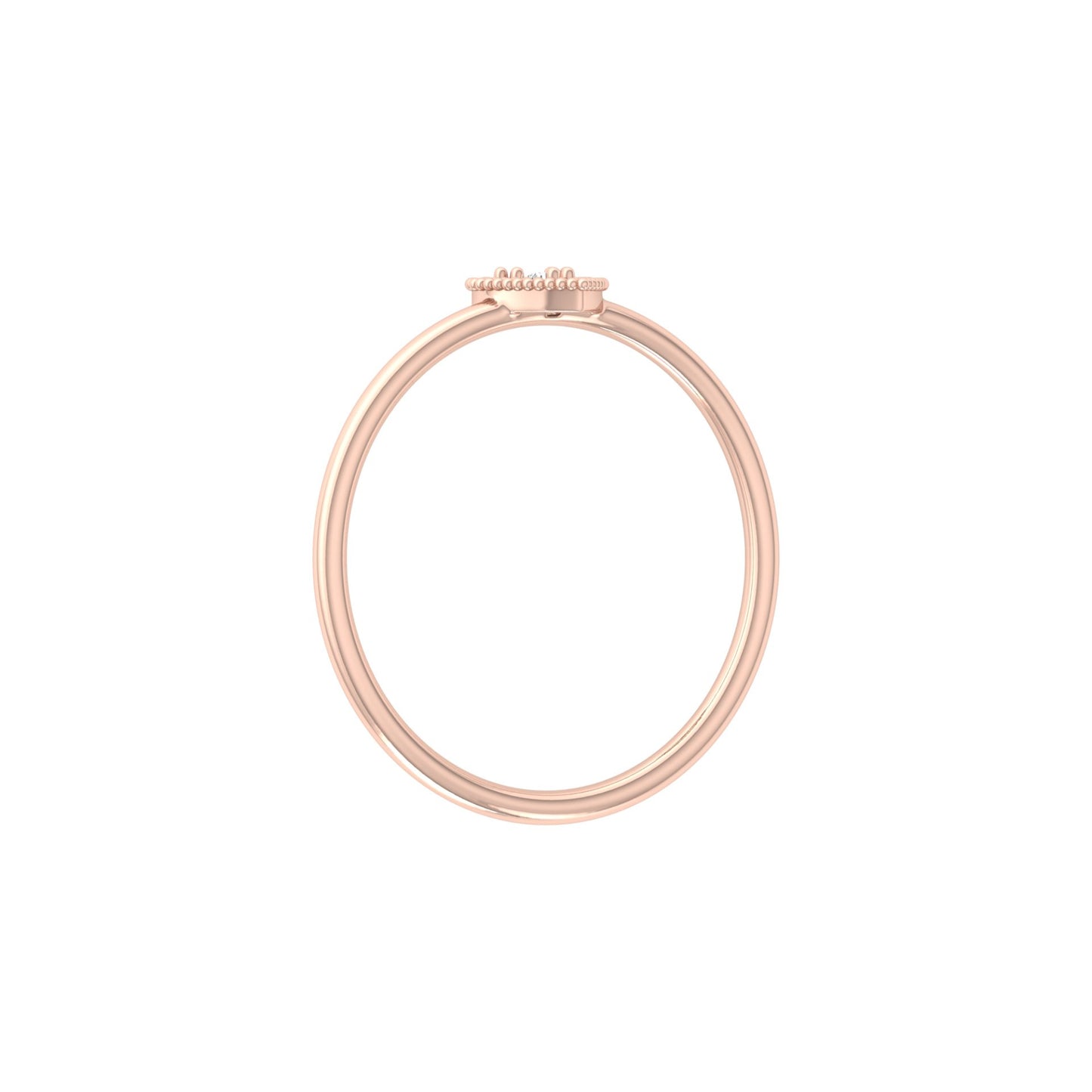 Lab grown Round cut Diamond Proposal Ring