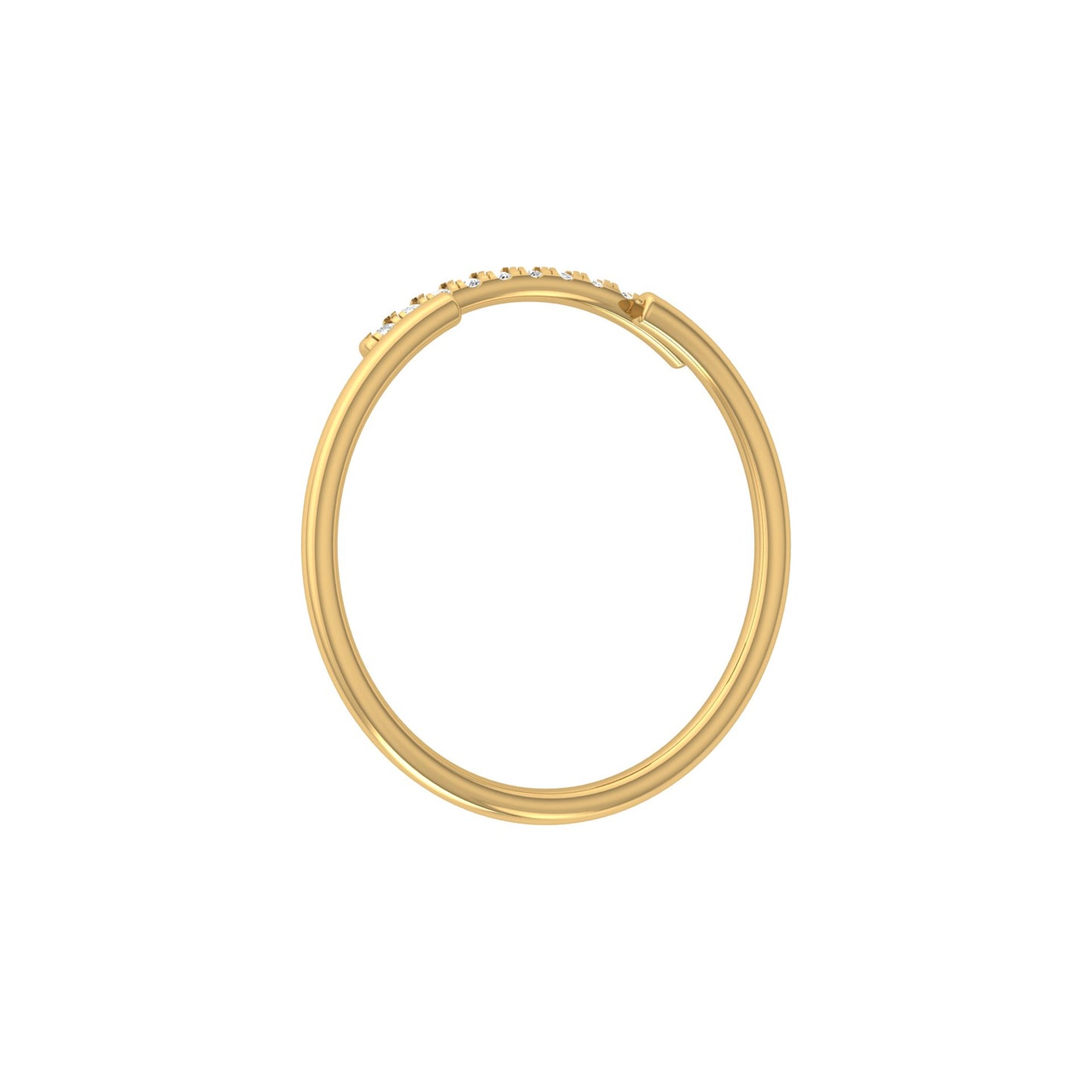 Natural Or Lab Grown Diamond Band For Her In 18K Solid Gold Enhanced Sparkle With A Classic Touch