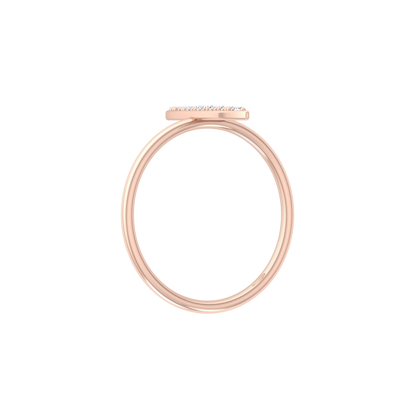 Timeless Elegance 14KT Gold Round Stone Band Ring With Comfort Fit For Womens