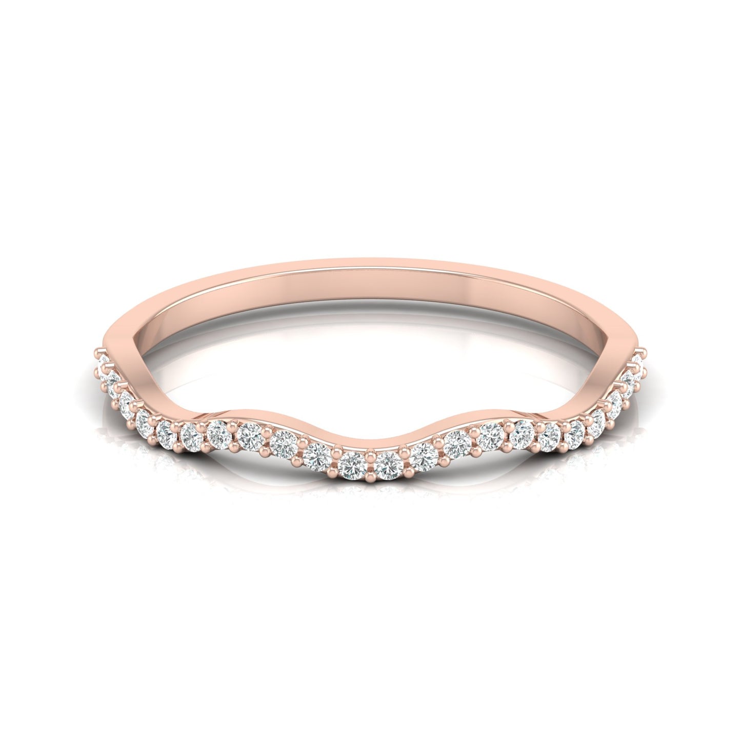 Twisted Round Cut Wedding Diamond Ring for Her Elegant Yet Budget-Friendly in 10KT 14KT 18KT Gold Lab-Grown or Natural