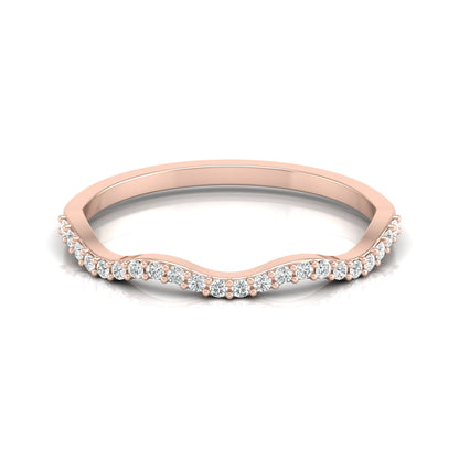 Twisted Round Cut Wedding Diamond Ring for Her Elegant Yet Budget-Friendly in 10KT 14KT 18KT Gold Lab-Grown or Natural