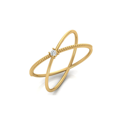 14KT Solid Gold Twisted Women's Ring For Her Perfect Fit For Any Finger