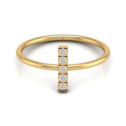 Round Cut Natural Or Labgrown Diamond Ecofriendly Daily Wear Band Ring For Her