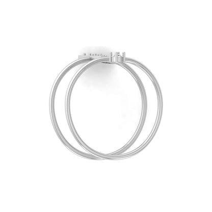 0.11 CT Minimalist Twisted Ring for Her Modern Twist for Everyday Wear In 10KT 14KT 18KT Gold Lab-Grown or Natural