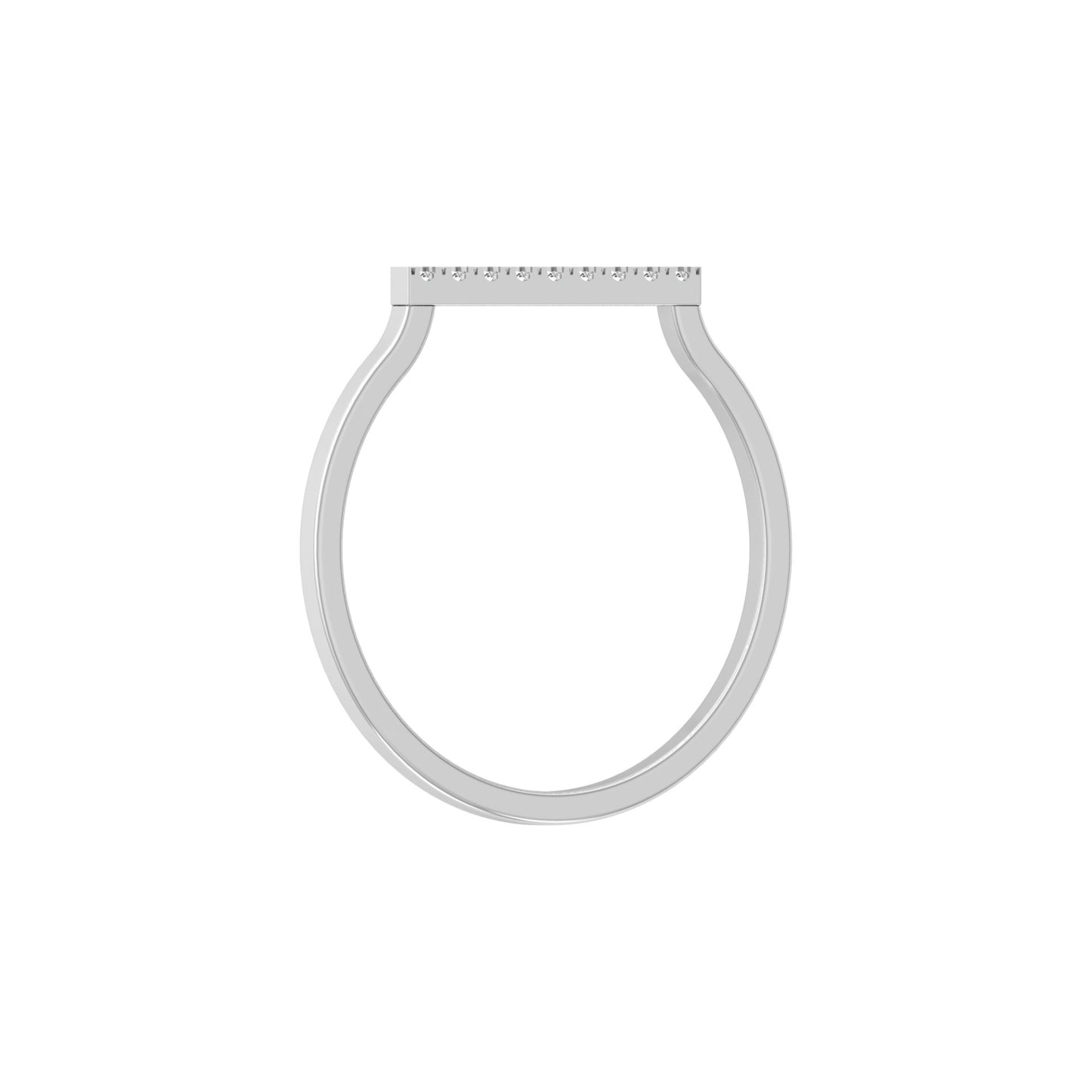 Minimalist Round Diamond Wedding Band Ring Perfect Jewelry For Women In 14 K Solid Gold