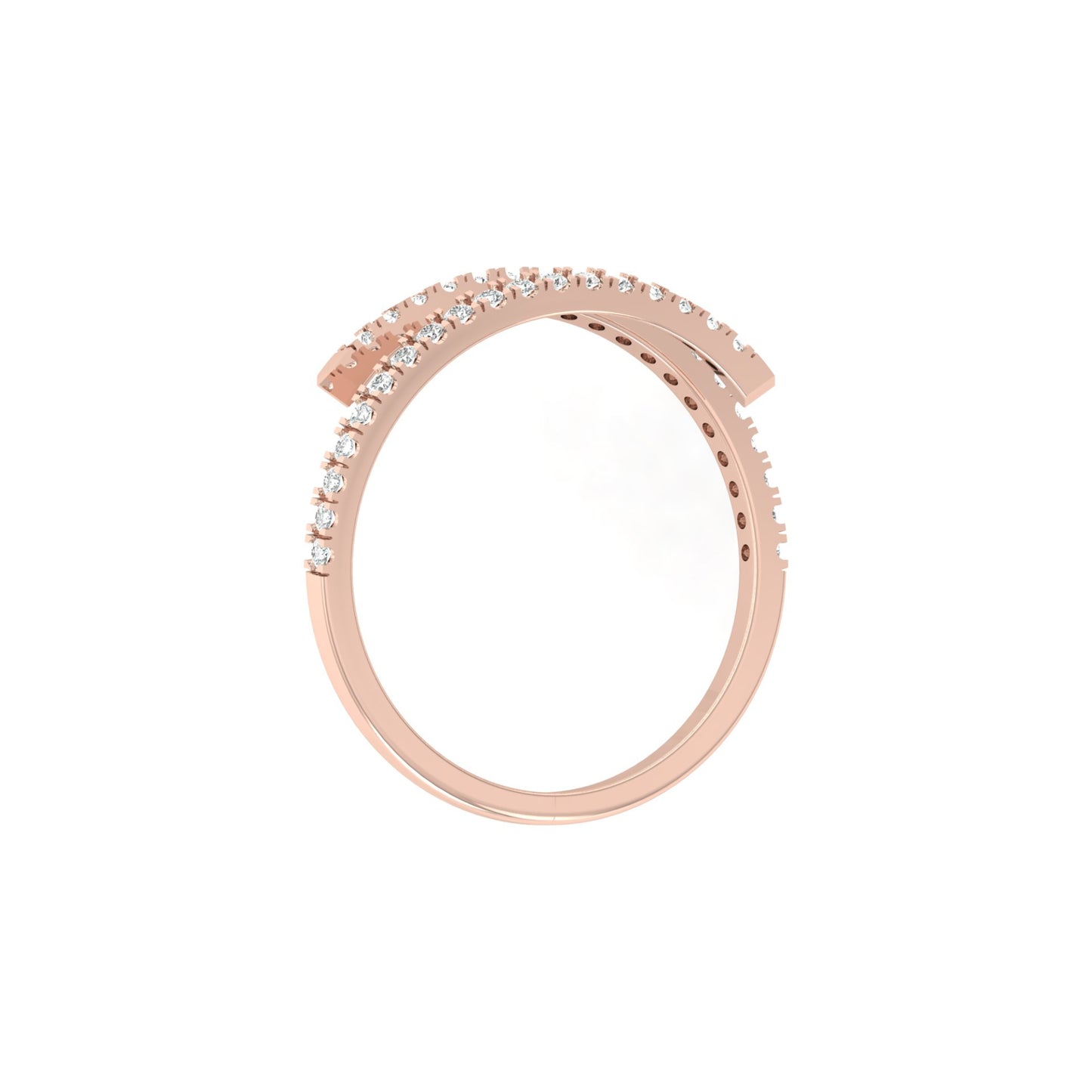 Bypass Antique Adjustable Diamond Band Ring For Her Perfect For All-Day Wear