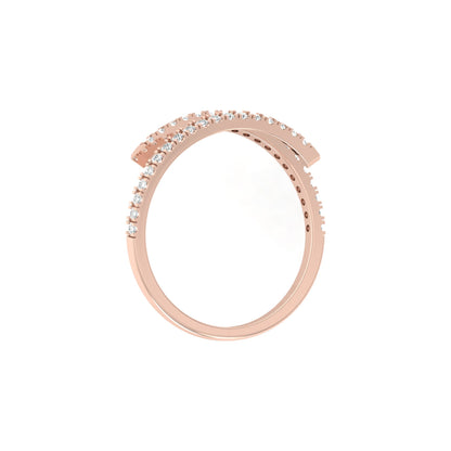 Bypass Antique Adjustable Diamond Band Ring For Her Perfect For All-Day Wear