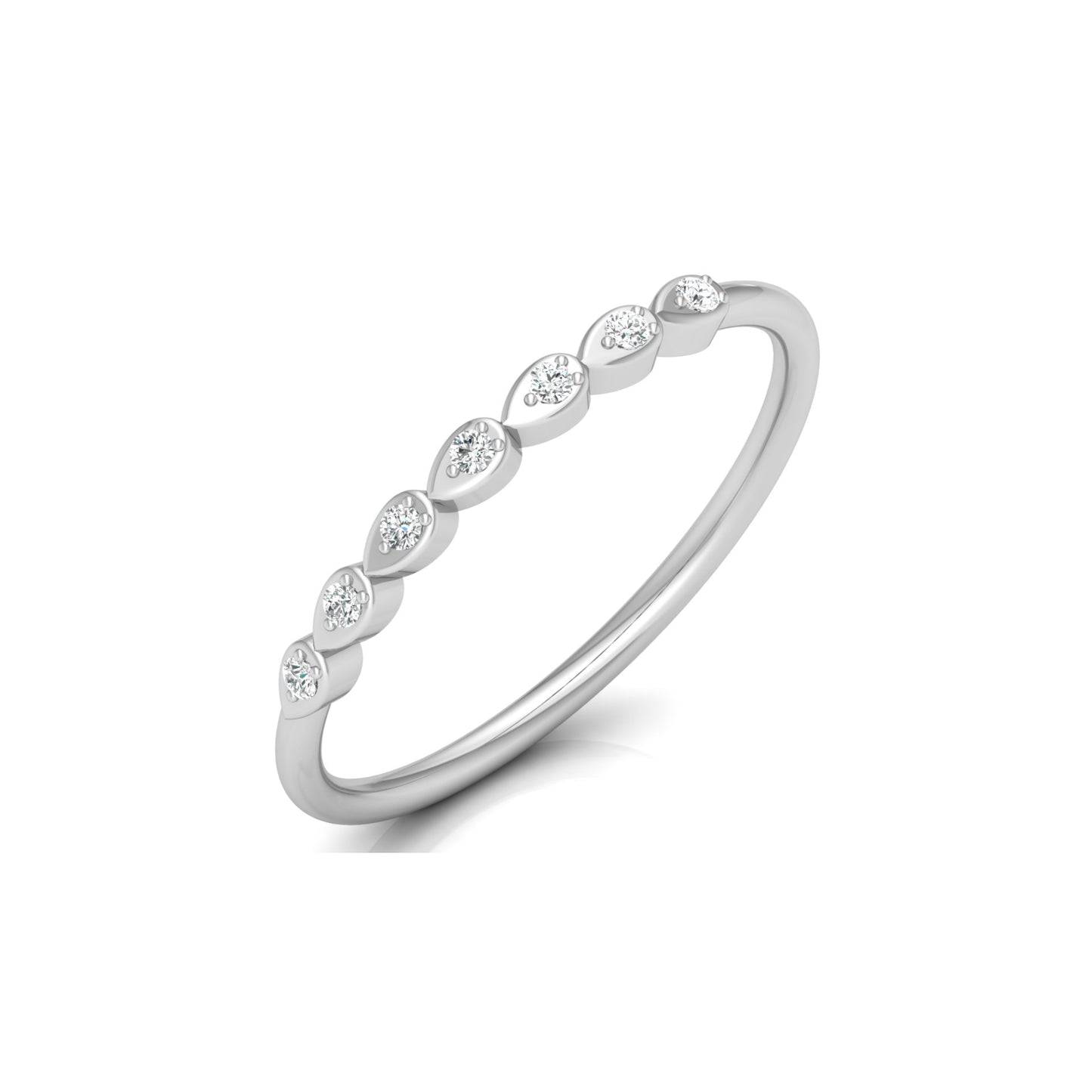 Unique Lab grown Or Natural Round Cut Engagement Ring For Women's In 14K Solid Gold