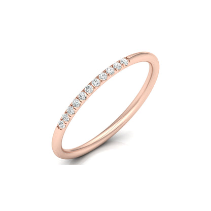 Minimalist Eternity Band Ring For Women's Light And Comfortable In 14K Solid Gold