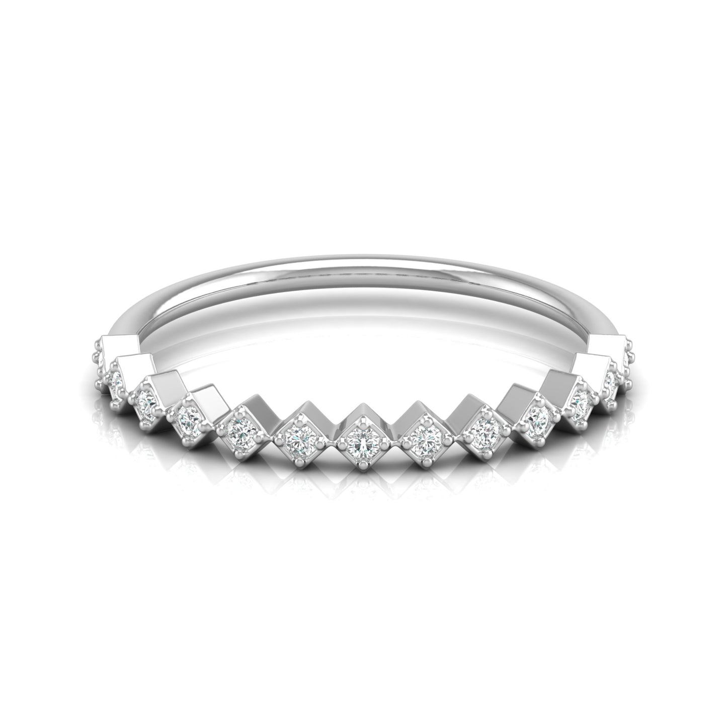 0.11 CT Diamond Band Ring for Women's Lightweight & Elegant Anniversary gift for her