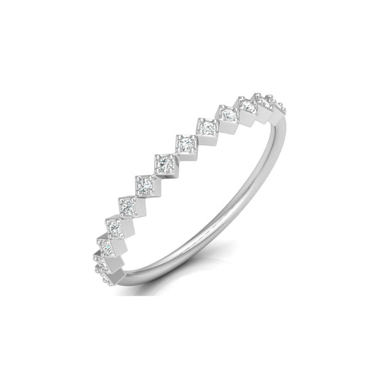 0.11 CT Diamond Band Ring for Women's Lightweight & Elegant Anniversary gift for her