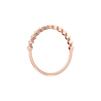 0.11 CT Diamond Band Ring for Women's Lightweight & Elegant Anniversary gift for her