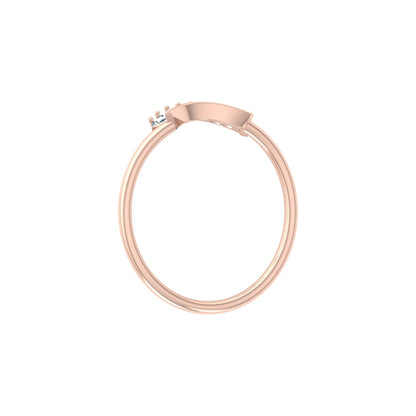 Stackable Princess Cut Diamond Ring Elegant Minimalist Band for Women In Lab Or Natural Diamonds