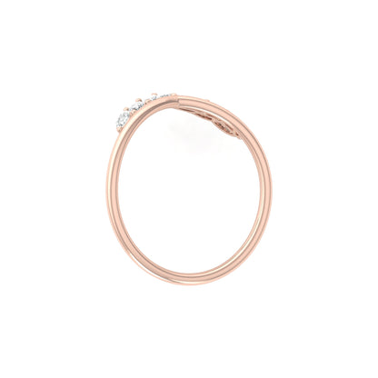 Marquise Cut Ring Band In Labgrown Or Natural Diamond In 14K Solid Gold Classic Elegance On A Budget