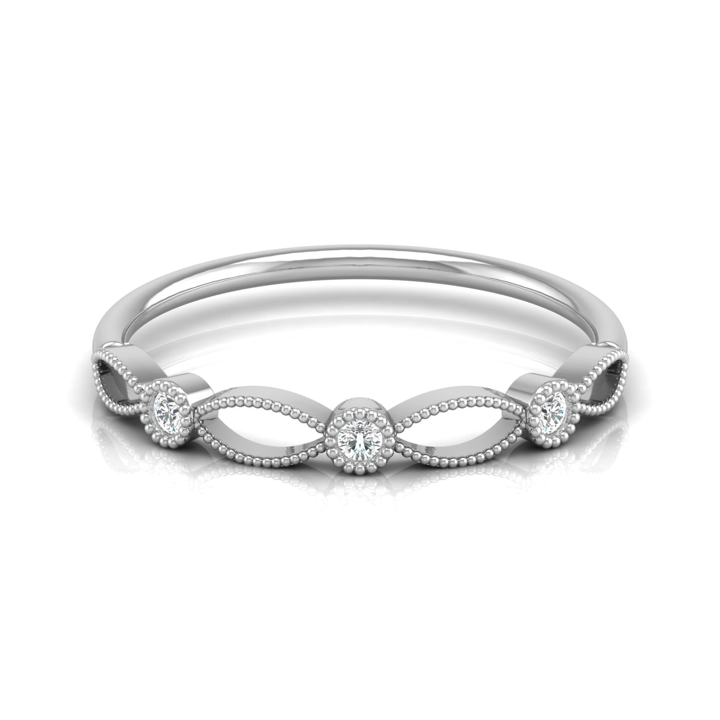 Lab-Grown and Natural Diamond Wedding Band for Brides New Dainty Diamond Ring Band for Her