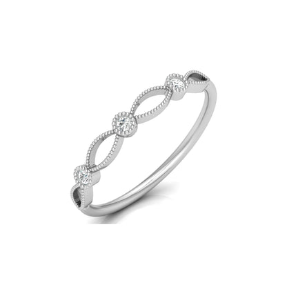 Lab-Grown and Natural Diamond Wedding Band for Brides New Dainty Diamond Ring Band for Her