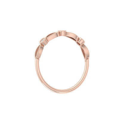 Lab-Grown and Natural Diamond Wedding Band for Brides New Dainty Diamond Ring Band for Her